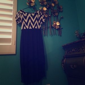 Black and white summer dress