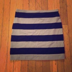 Striped mini skirt