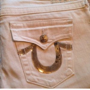 True religion white jeans