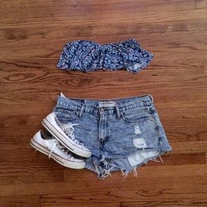 TRIBAL PRINT BANDEAU.