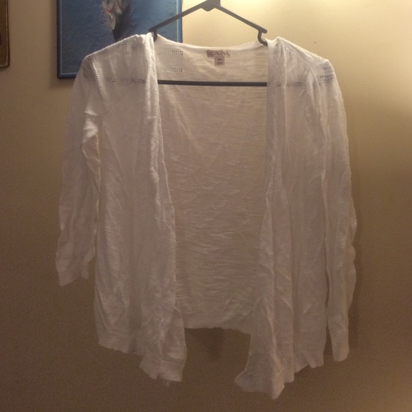 small white Merona cardigan