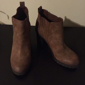 Brown booties