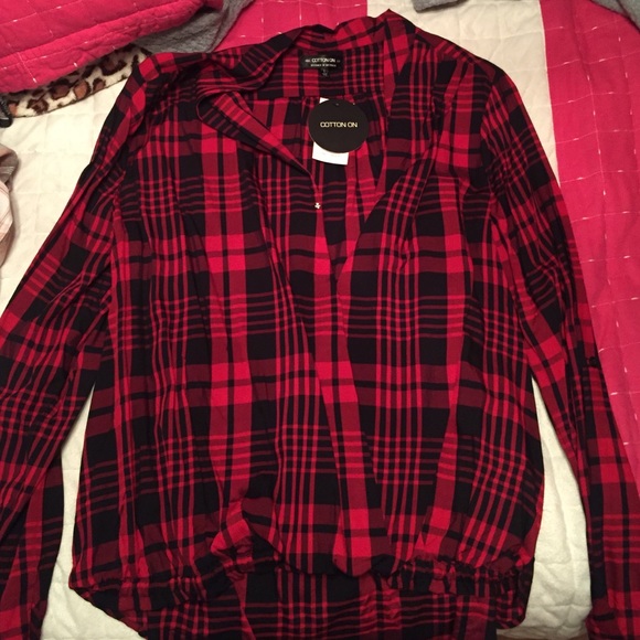 Red and black shirt