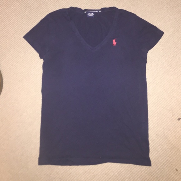 Navy Polo V-Neck