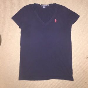 Navy Polo V-Neck
