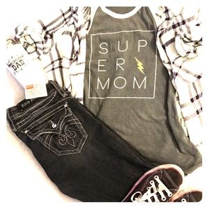 Junk Food Super Mom Muscle Tee