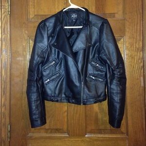 Faux leather jacket