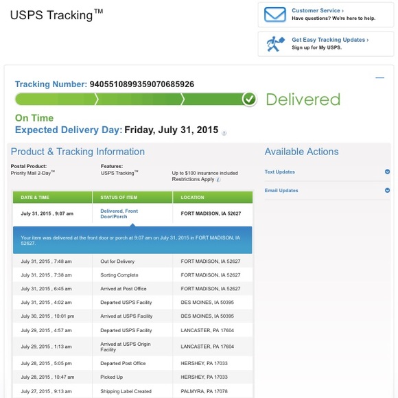 Delivered