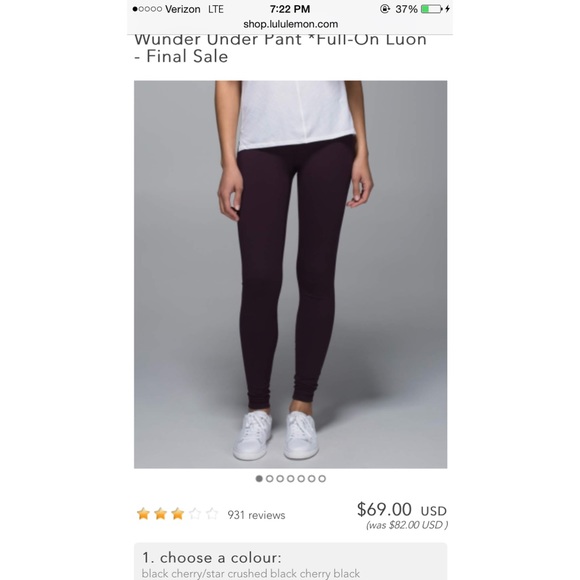 ISO! Lululemon wunderunder