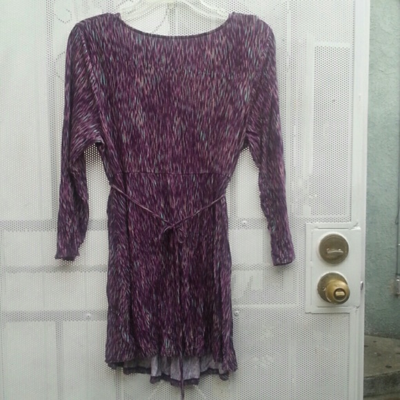 Purple maternity blouse - Picture 3 of 3