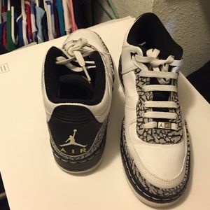 Air Jordans Air Force Ones.