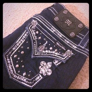 NWOT Miss Me Dark Embellished Jeans