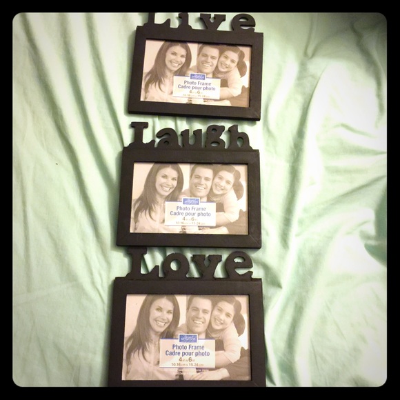 NEW: LIVE LAUGH LOVE 4X6 Picture Frames