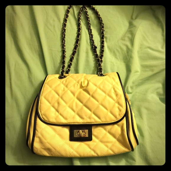 Beautiful Cream and Black Shoulder Bag