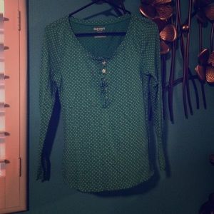 Full-sleeve teal blue shirt