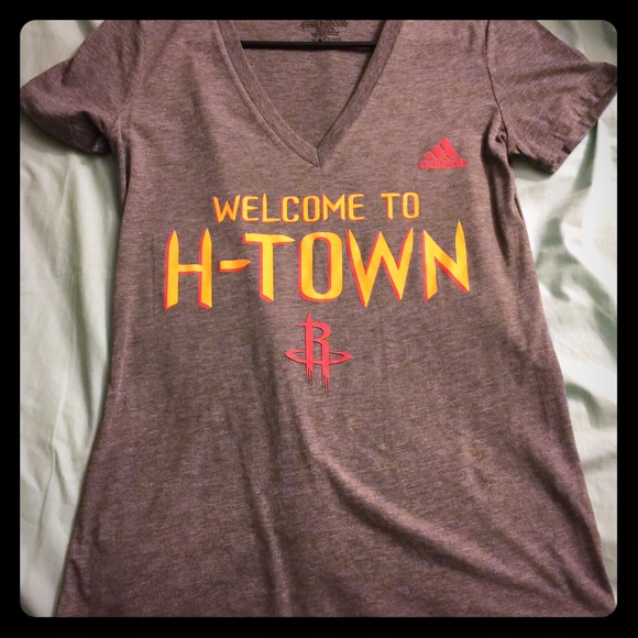 NWOT Adidas Houston Rockets V-Neck