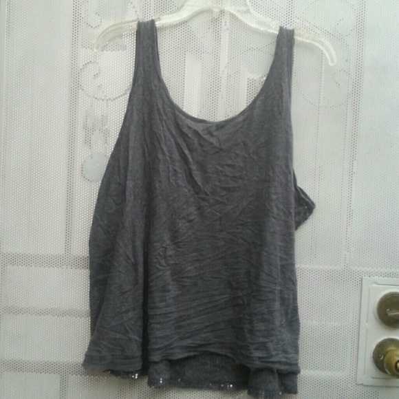 Grey sequence tank top - Picture 2 of 2