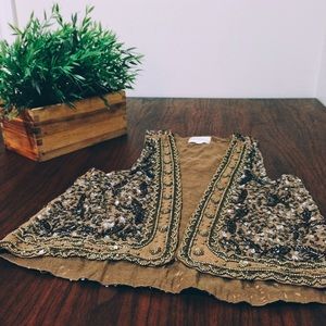 Urban Outfitters Thistlepearl Beaded Vest size S
