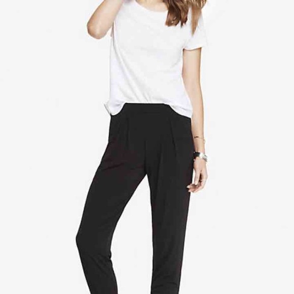 NWOT Express Pleated Jersey Jogger Pant