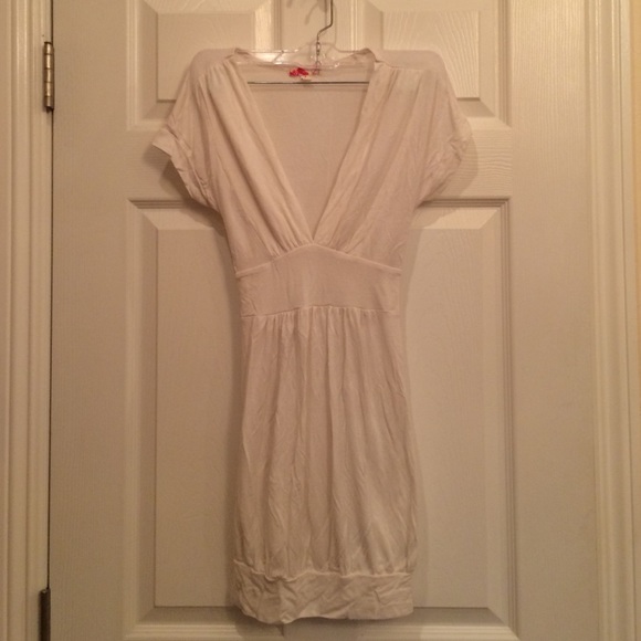 White tie bubble dress