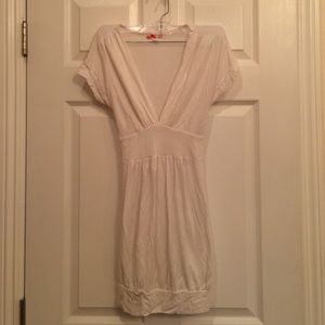 White tie bubble dress