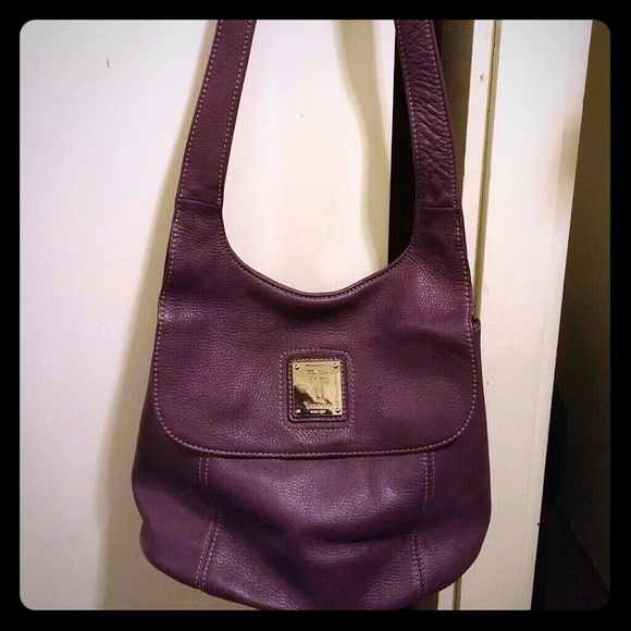 Tiganello purple leather purse