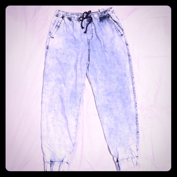 Hollister acid wash jogger pants M
