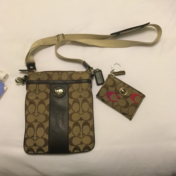 Coach cross body with matching coin purse