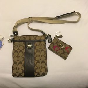 Coach cross body with matching coin purse