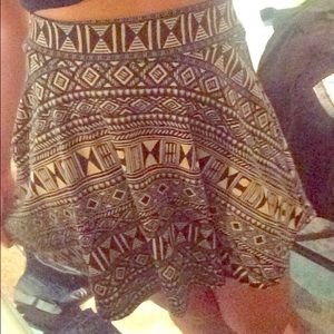 Tribal print Skater Skirt