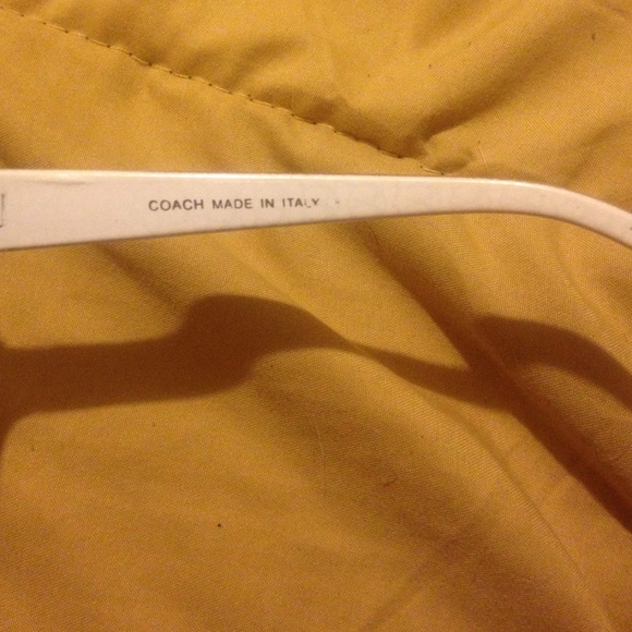 White coach sun glasses