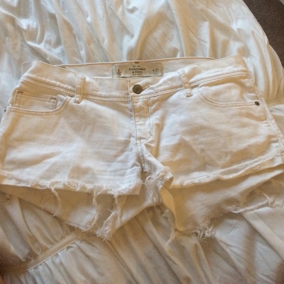 White A&F shorts