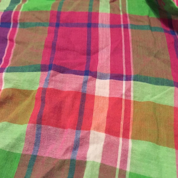 🎉HP!🎉 Lilly Pulitzer Sheer Plaid Button Up - Picture 2 of 4