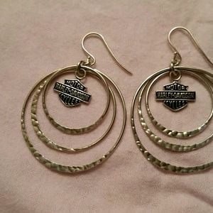 Sterling silver Harley earrings