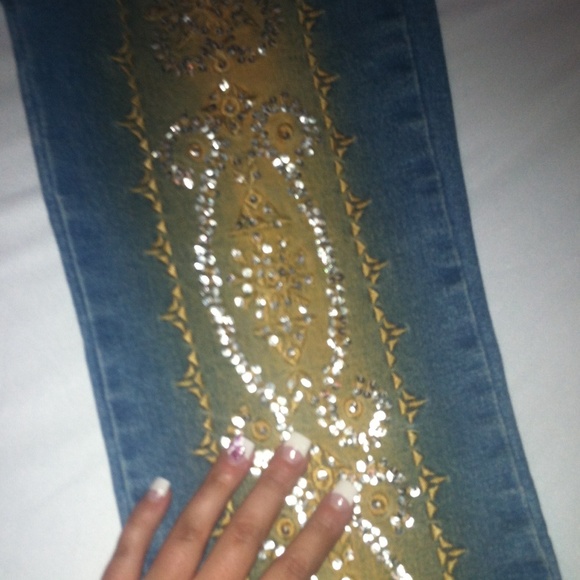 Baby Girl Jeans size 6/7 - Picture 2 of 3