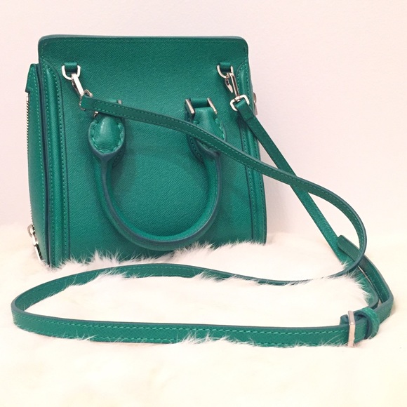 ALEXANDER MCQUEEN MINI HEROIN SATCHEL IN EMERALD! - Picture 4 of 4