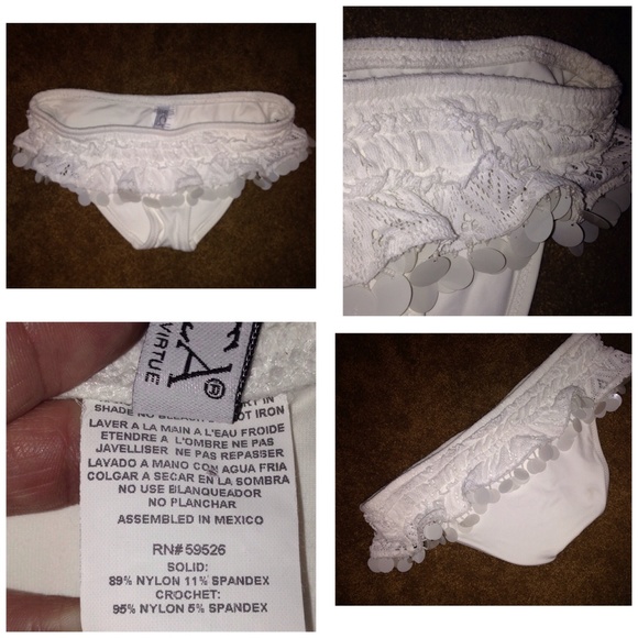 Becca Venture Cha Cha Cha white bikini bottoms - Picture 4 of 4