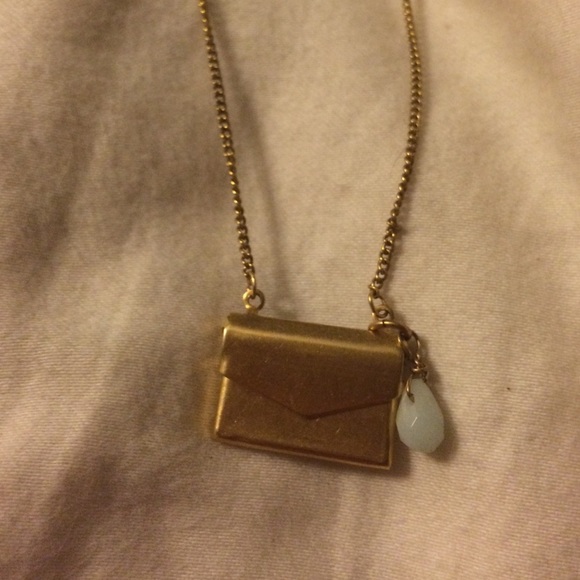 Je t'aime envelope necklace
