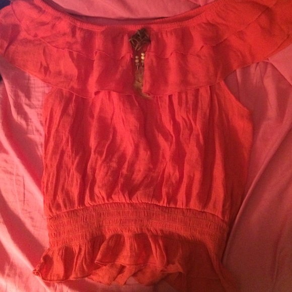 Off the shoulder tank