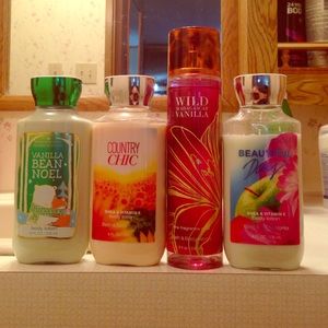 Bath and body works lotion/ spray bundle