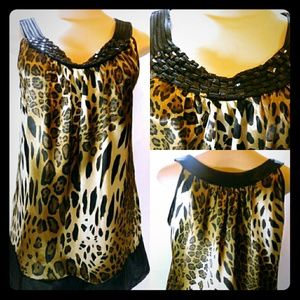 Kaelyn Max Sleeveless Embellished Blouse