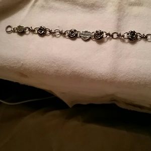 Hd rose and ruby bracelet