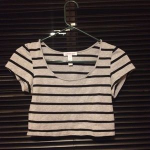 Striped crop top