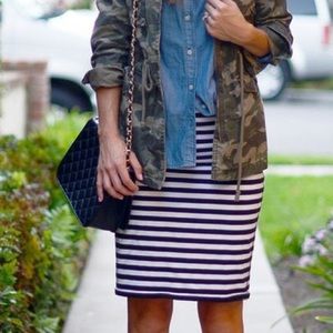 🍍SOLD🍍J. Crew | Striped Pencil Skirt