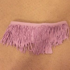 L Space strapless bikini top