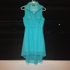 SOLD NWOT Tiffany blue hi-low dress