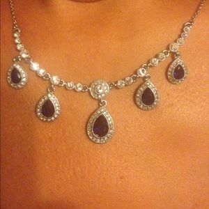 Stainless steel lab created Diamonds/Blue sapphire