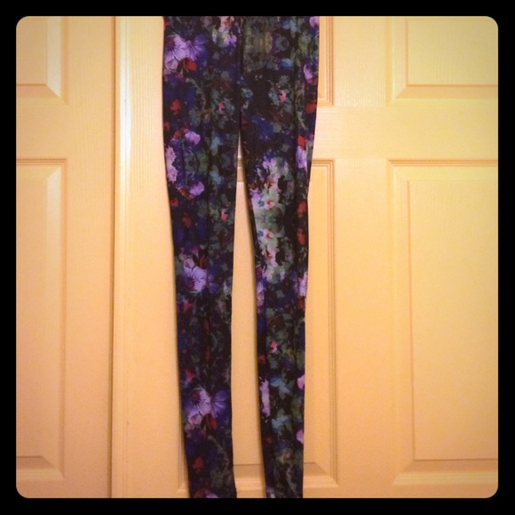 Floral print leggings