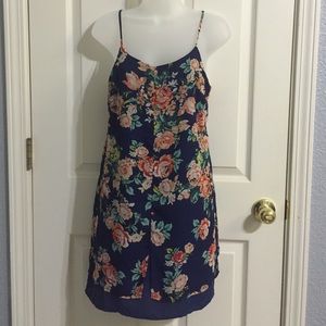 Flower Chiffon Shift Dress