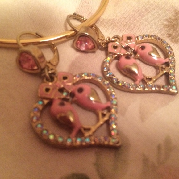 Betsy Johnson dangle earrings.